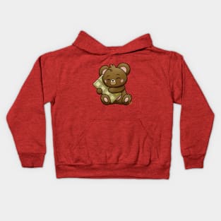 sweet white chocolate teddy Kids Hoodie